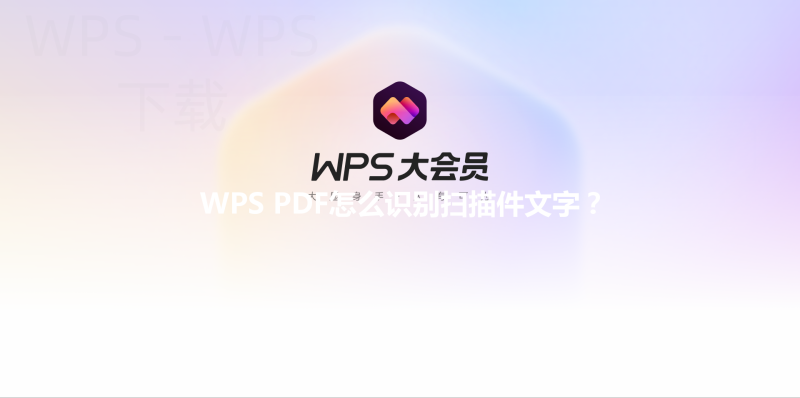 WPS PDF怎么识别扫描件文字? 3 WPS PDF怎么识别扫描件文字? 三